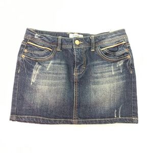 Denim Life Women's Distressed Skirt Sz 32 L007